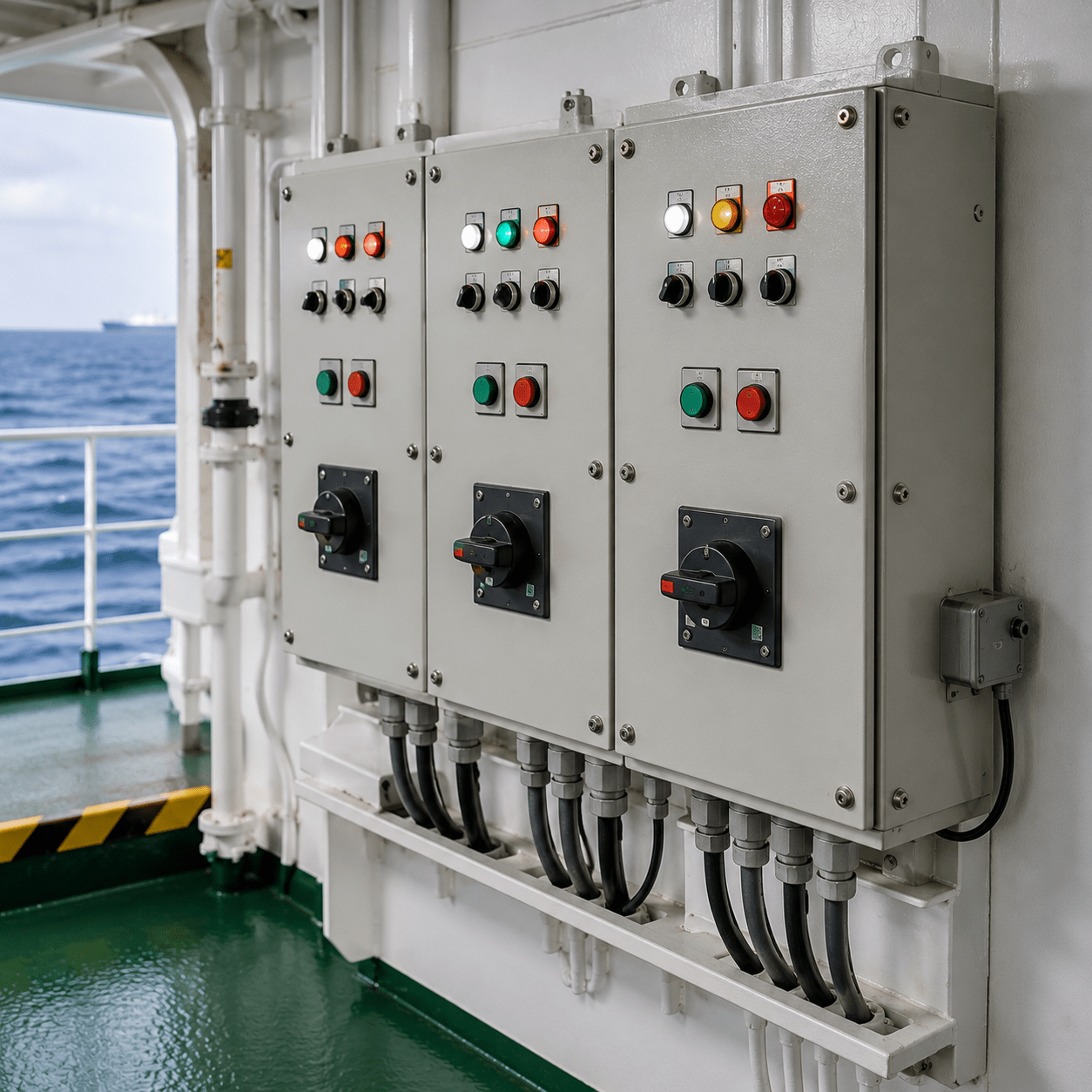 Local Starter Panels — marine machinery motor control and protection