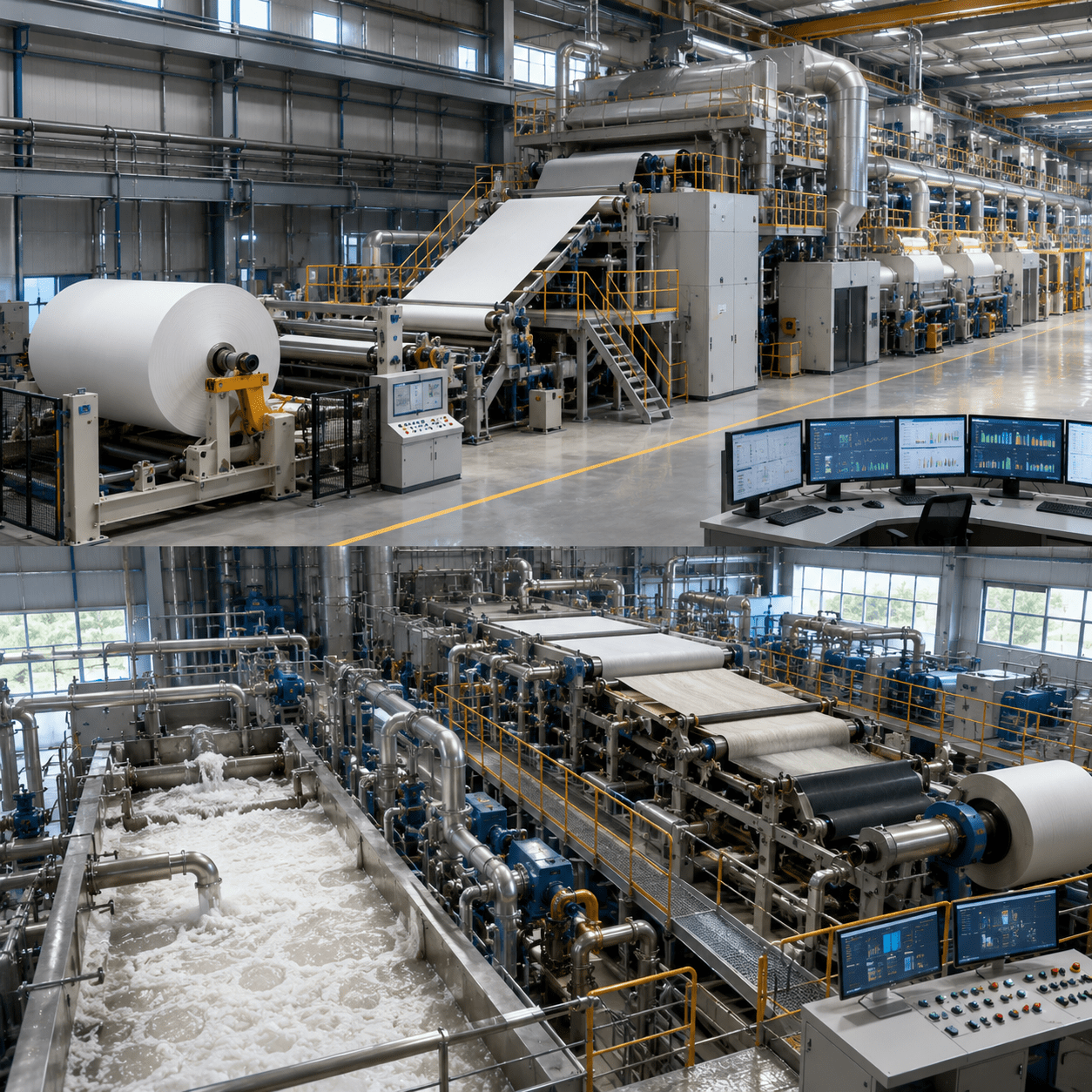 Wet End and Dry End paper machine process automation