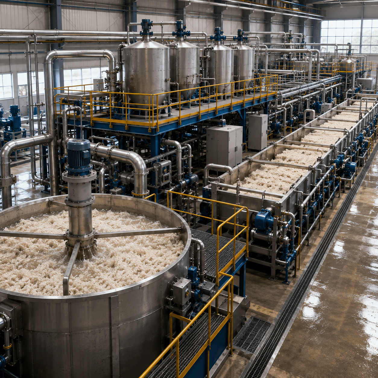 Stock Preparation and Approach Flow — refining and blending automation