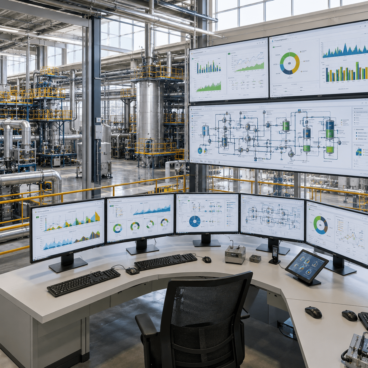 Database and Energy Management — plant-wide data analytics and energy monitoring