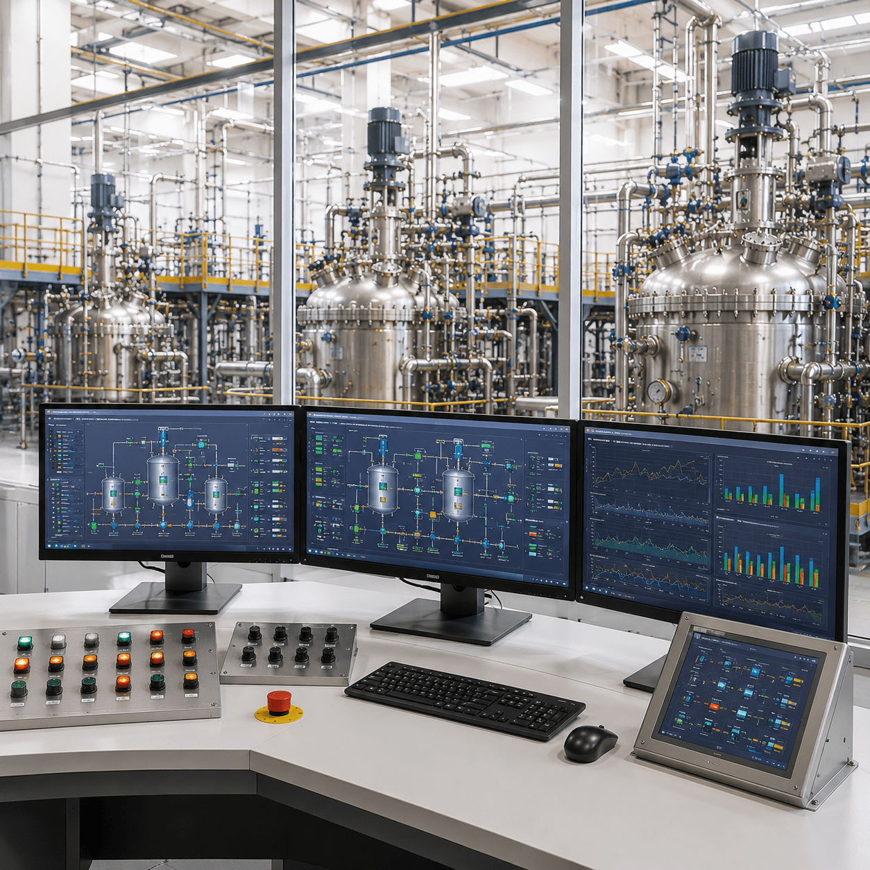 Chemical Reactor Control — API synthesis reactor automation