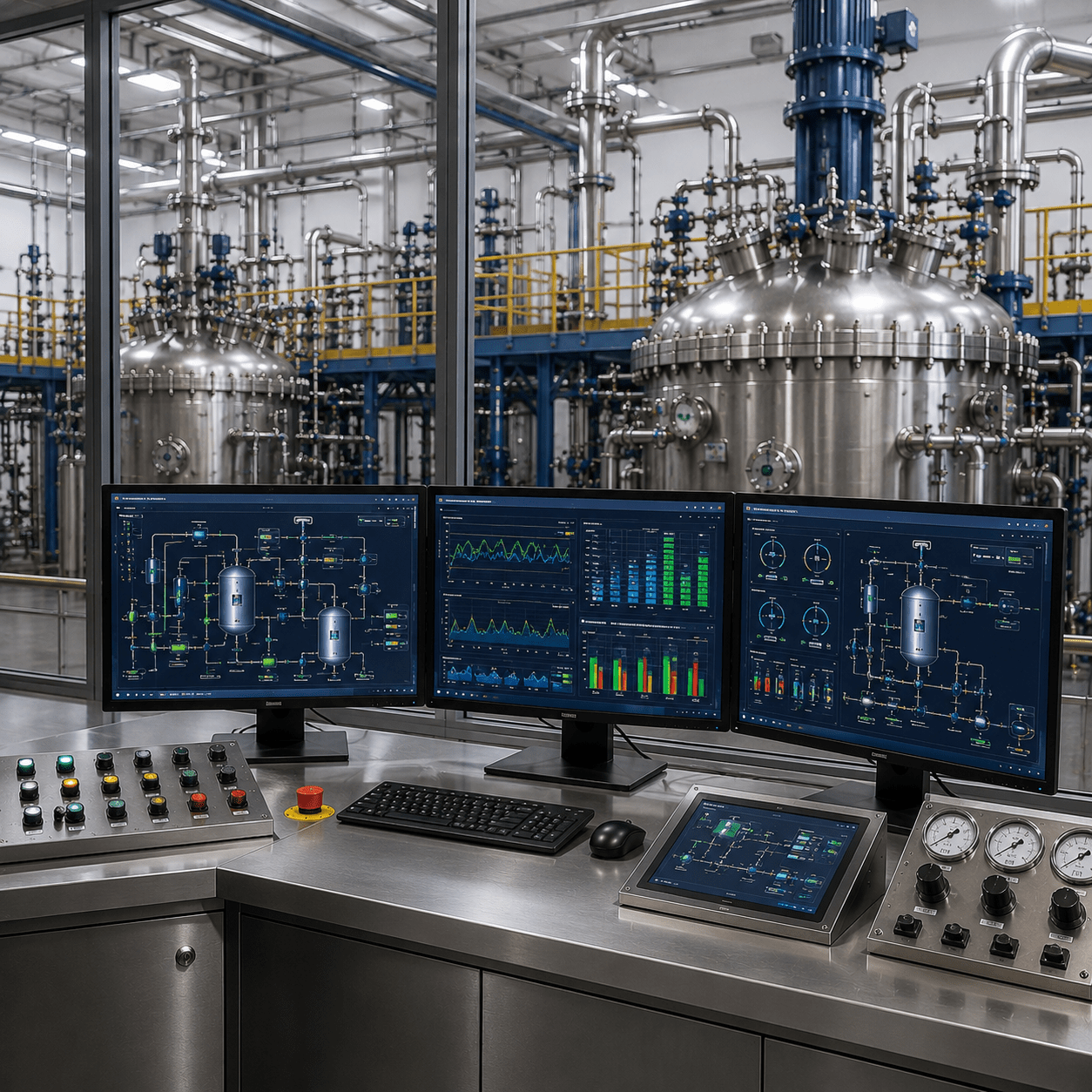 Hydrogenation Process Control — safe catalytic reduction automation