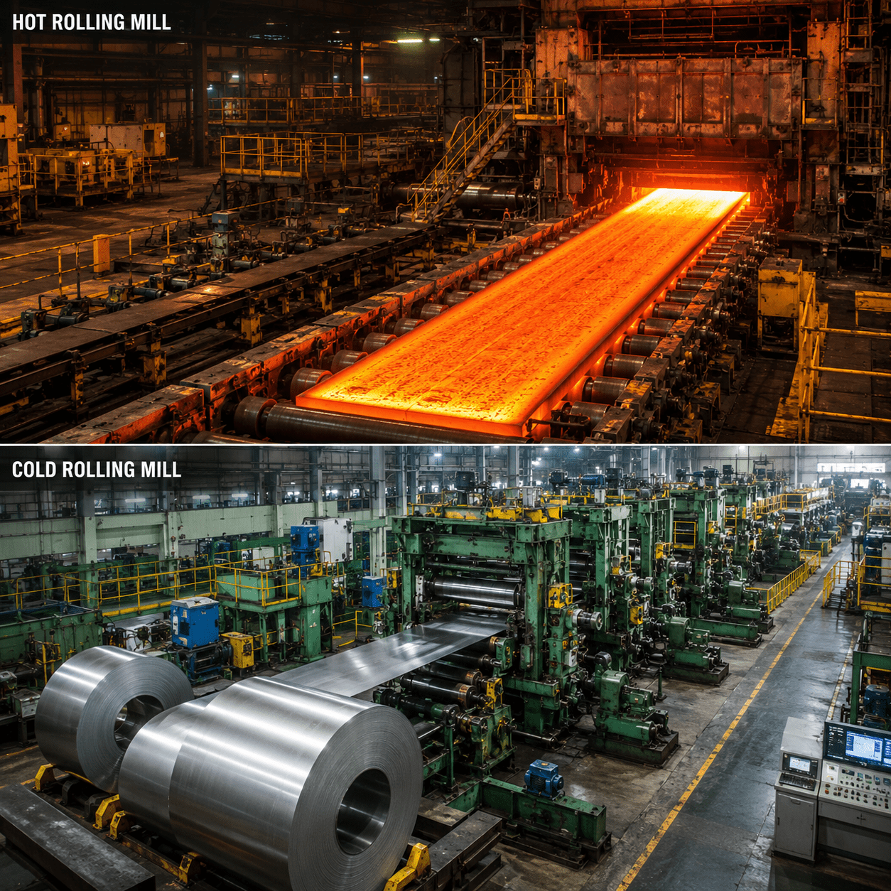 Rolling Mill — hot and cold steel rolling process