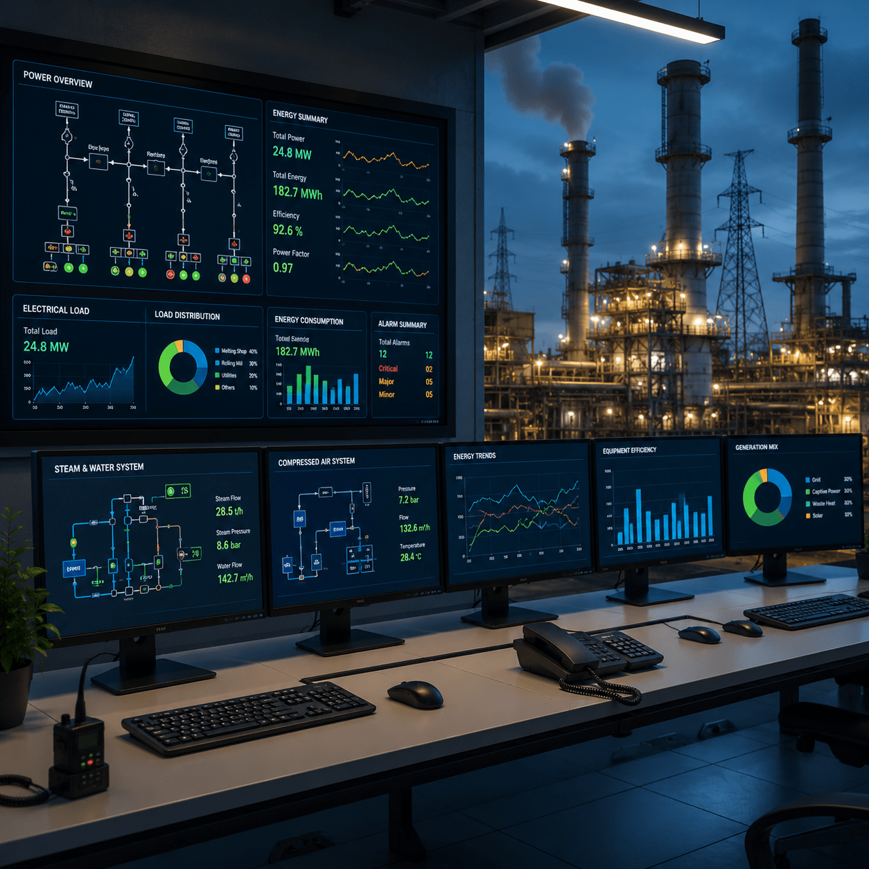 Utility and Energy Management — industrial plant energy systems