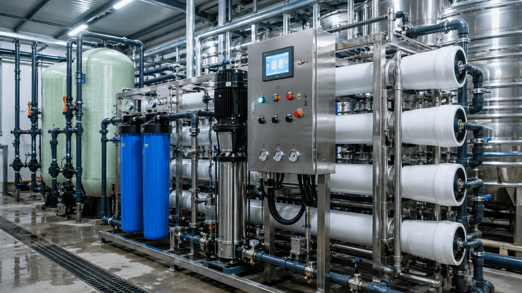 Industrial water filtration system