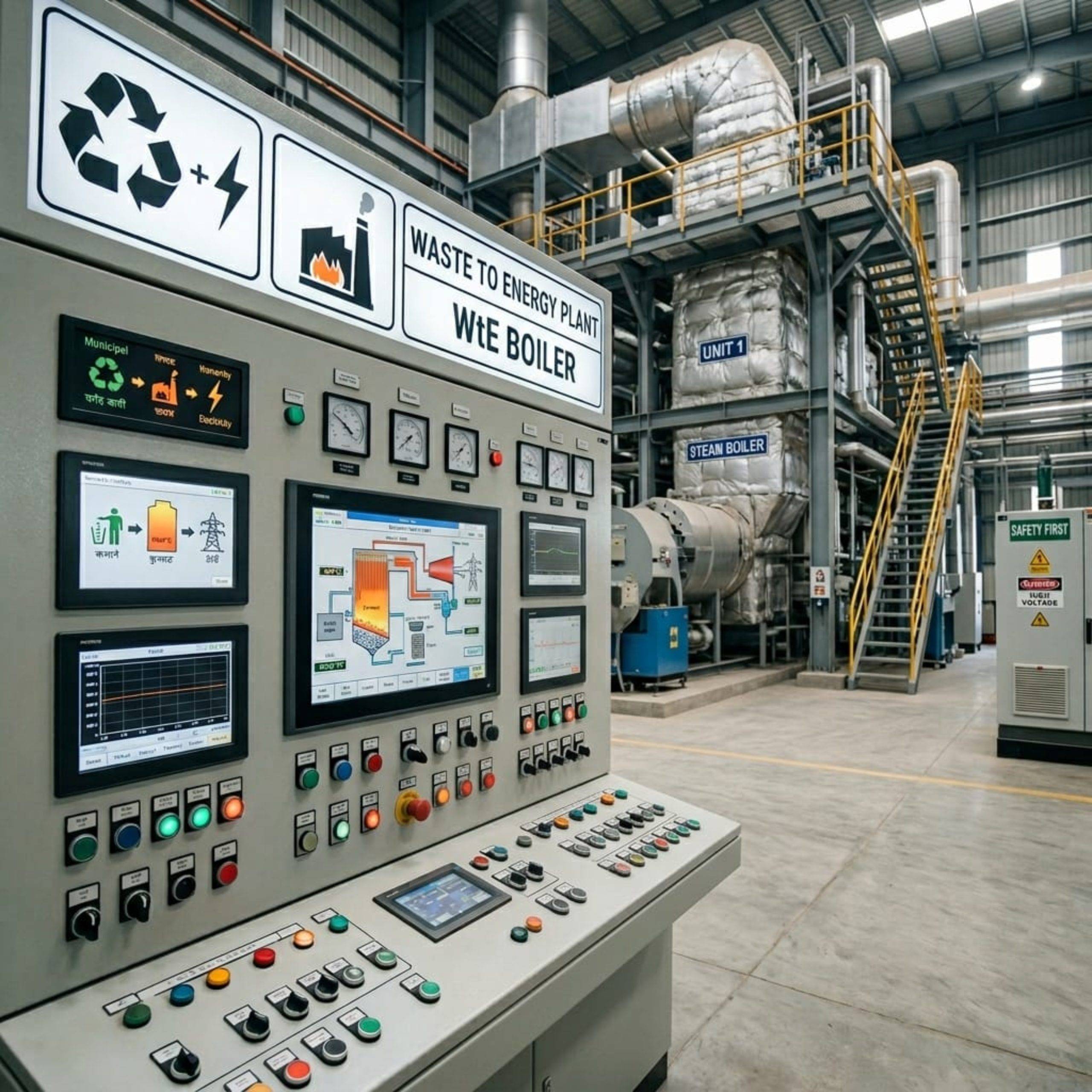 Waste to Energy Boiler — industrial waste combustion and steam recovery