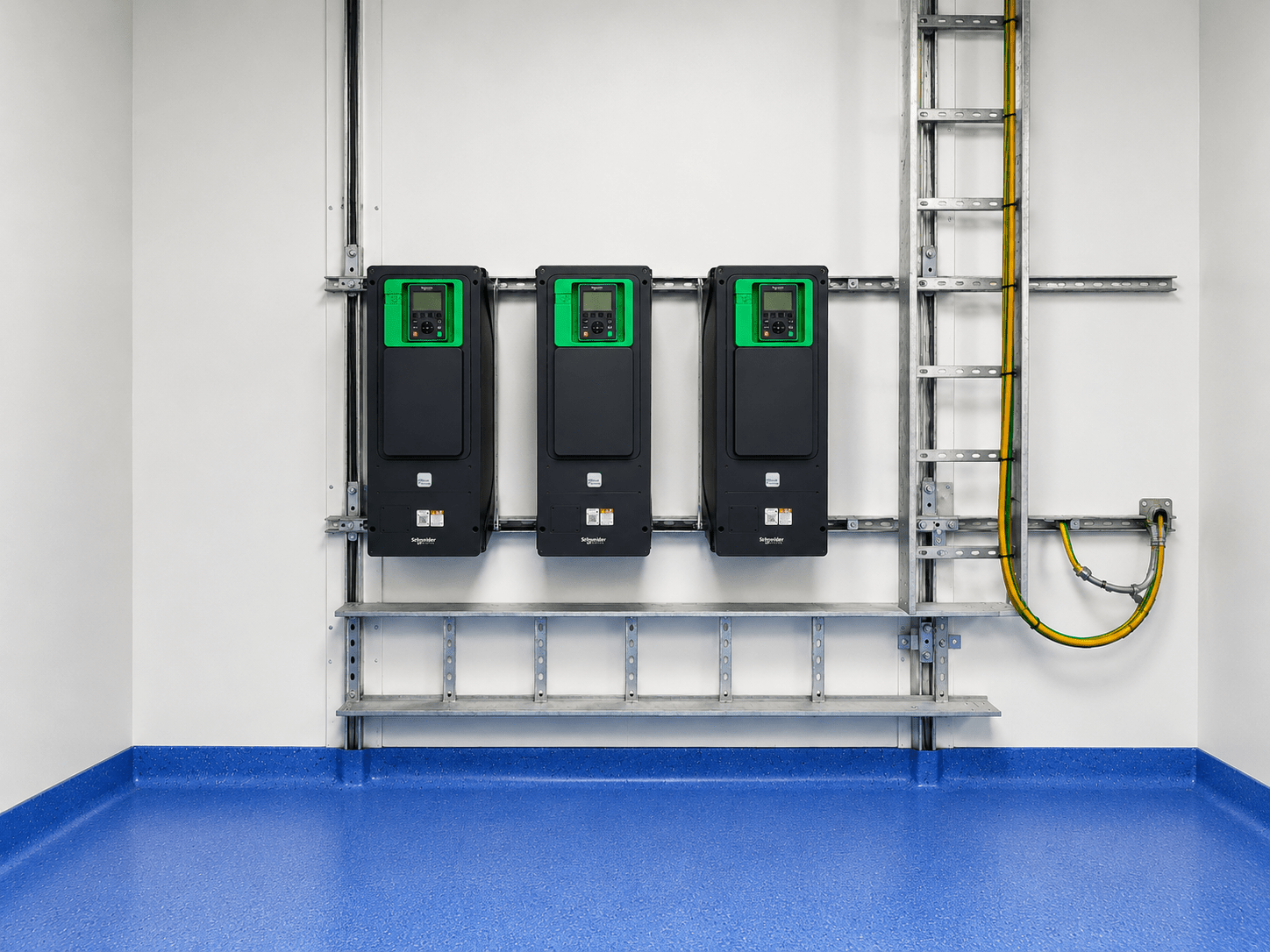E-House in operation — power distribution overview