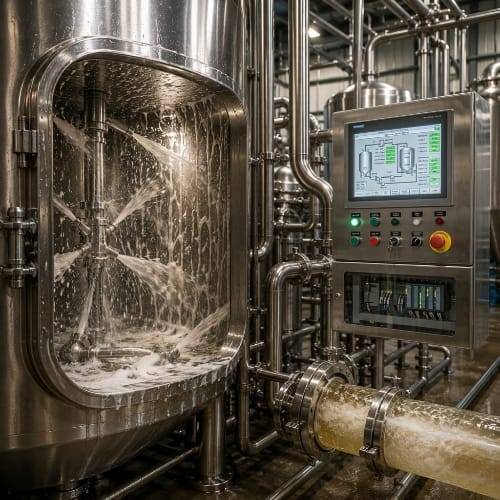 CIP — Clean in Place automated sanitation system