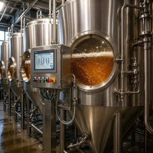 Fermentation — brewery fermentation vessel temperature control
