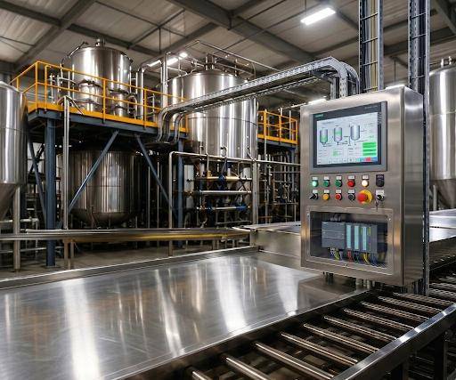 Fractionation and hydrogenation plant